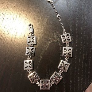 NWOT Tory Burch Sq Silver Bracelet